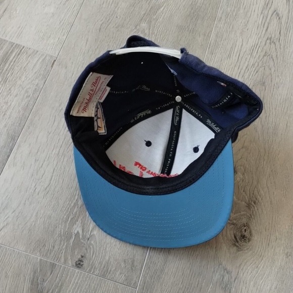 Mitchell & Ness Navy and Blue Oklahoma City Thunder Hat - Picture 9 of 15